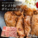 【ふるさと納税】サンゴク豚(ボリュームセット) 合計2.8kg しゃぶしゃぶ 焼き肉 豚肉 豚バラ肉 ロース 小分け 真空パック しゃぶしゃ..