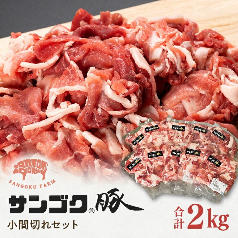 ブランド豚サンゴク豚 小間切れセット2kg 2-P 豚肉 豚切り落とし 豚切落し 豚こま切れ 豚小間切れ 豚細切れ 豚こまぎれ ぶた肉 ブタ肉 国産 茨城県産 ギフト プレゼント お祝い ご褒美