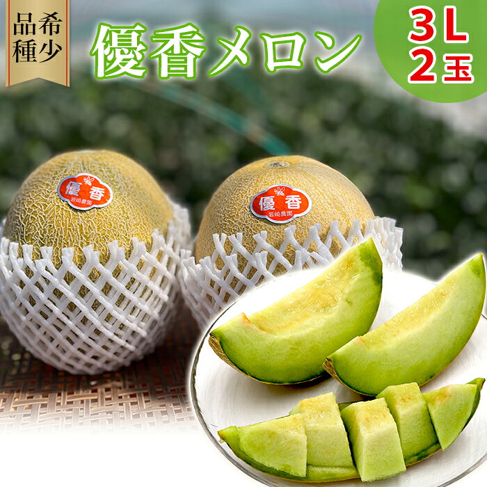 328優香 メロン 3L × 2玉 希少品種 数量限定 甘い 人気 フルーツ メロン めろん 岩崎農園 茨城