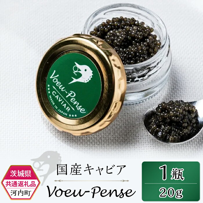 キャビア 国産 希少 高級 食材 チョウザメ 20g 贈答 プレゼント キャビアフィッシュカンパニー 384 国産キャビア VoeuPense 【茨城県共通返礼品/河内町】