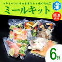 【ふるさと納税】焼くだけミールキット 6袋 ミールキット 簡単 おかず 惣菜 時短 冷凍 魚　肉 そうざい さかな
