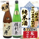 【ふるさと納税】日本酒 ガルパン 720ml 2本 セット 純米酒 月の井 コラボ 大洗 地酒 ガールズ＆パンツァー 桂利奈