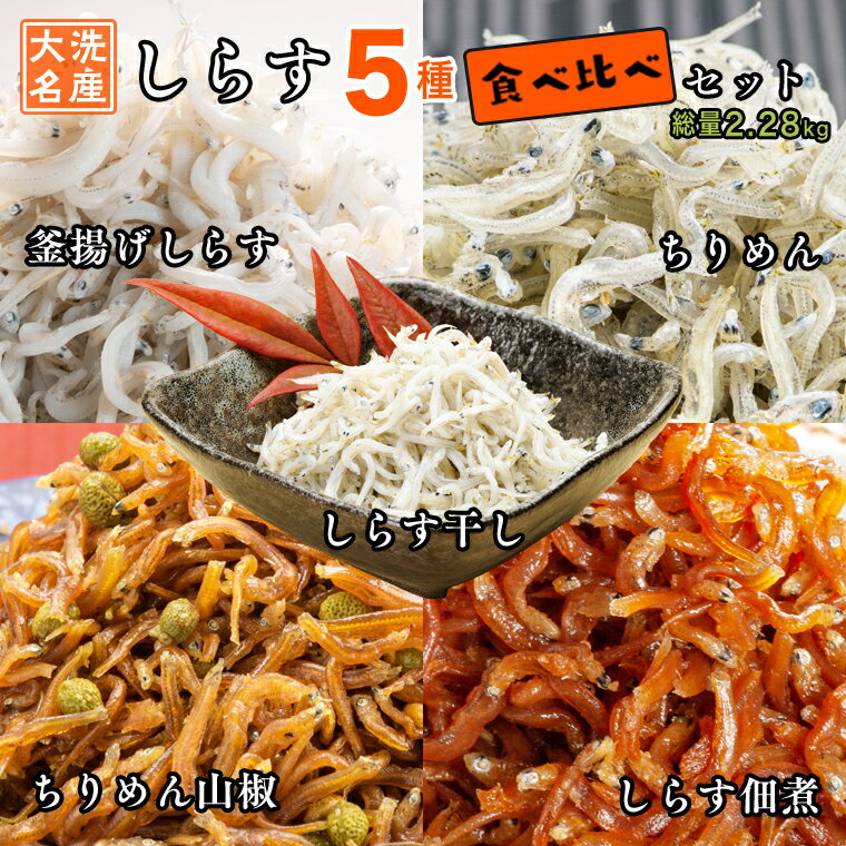 【ふるさと納税】しらす 5品 食べ比べ セット (釜揚げしら