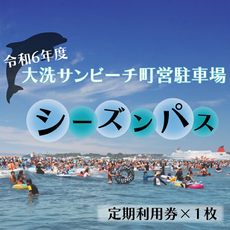 令和6年度 大洗 サンビーチ 町営駐車場 シーズンパス (定期利用券) ×1枚 海水浴 サーフィン 潮干狩り レジャー 茨城県 大洗町