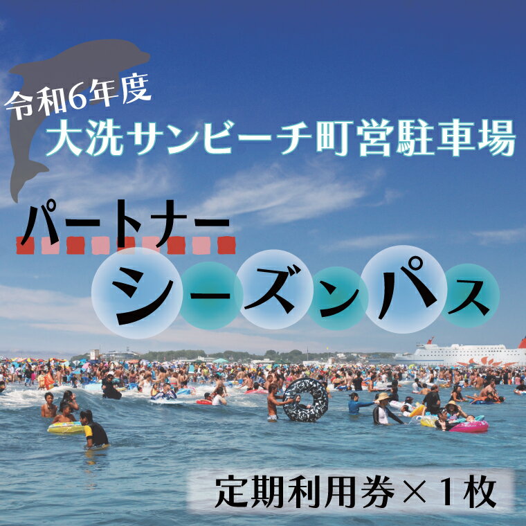 令和6年度 大洗 サンビーチ 町営駐車場 パートナーシーズンパス (定期利用券) ×1枚 海水浴 サーフィン 潮干狩り レジャー 茨城県 大洗町