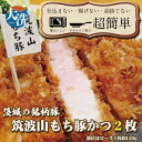 【ふるさと納税】揚げずにOK! 筑波山もち豚 とんかつ 2枚 (計300g) 茨城 銘柄豚 ロース ロースかつ 個包装 油調済み おかず 惣菜 時短 簡単 クックファン