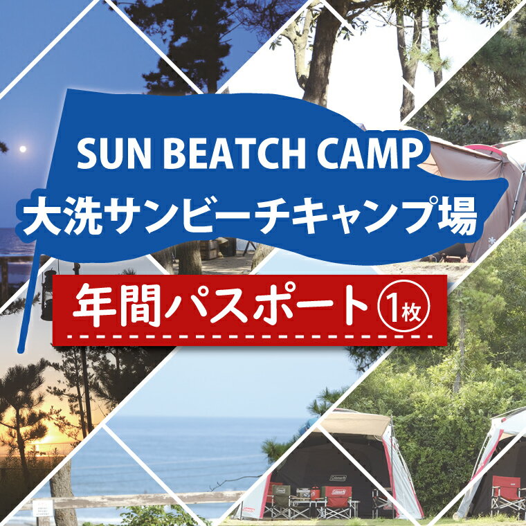 【ふるさと納税】大洗サンビーチキャンプ場 年間パスポート 大洗 キャンプ チケット 利用券 年間パス...