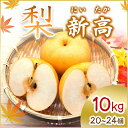 【ふるさと納税】【2025年10月より順次発送予定】新高 10kg 20〜24個(県内共通返礼品:石岡市産)【配送不可地域:離島・沖縄県】 (BR013)