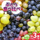 【ふるさと納税】旬なぶどう食べ比べ700g×3房 県内共通返礼品かすみがうら市産【配送不可地域:離島・沖縄県】 (BR184)