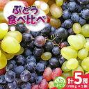 【ふるさと納税】旬なぶどう食べ比べ700g×5房 県内共通返礼品かすみがうら市産【配送不可地域:離島・沖縄県】 (BR186)