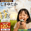 【ふるさと納税】精米 20kg (5kg×4袋) しきゆたか【令和7年産】お米 米 ご飯 城里町 桂農産 シキユタカ【配送不可地域:離島】 (AX004)