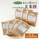 【ふるさと納税】特別栽培米新大正糯100% ミネラル豊富な玄米餅【配送不可地域:離島】【1100567】