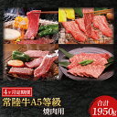 【ふるさと納税】【4ヶ月定期便】常陸牛A5等級 焼肉用(もも肉・ヒレ肉・ロース肉・ランプ肉)(AC021)