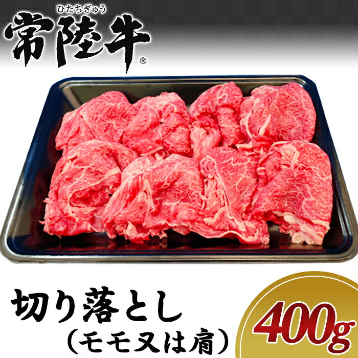 【ふるさと納税】19-01黒毛和牛【常陸牛】切り落とし400g（モモ又は肩）