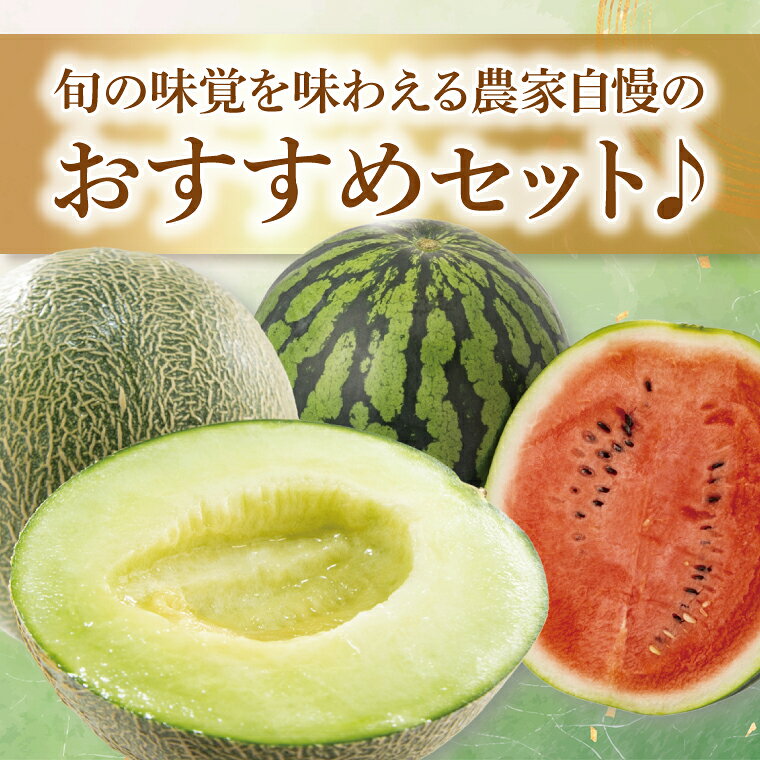 【ふるさと納税】先行予約 グリーンメロン 小玉 スイカ 西瓜 1玉 セット 山崎農園 産地直送 お取り寄せ 夏 旬 茨城県 阿見町 すいか 西瓜 メロン 果物 くだもの フルーツ 国産 甘い 送料無料【2026年5月下旬～6月下旬頃順次発送予定】（70-03-1）
