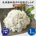 【ふるさと納税】【茨城県共通返礼品】大津港水揚げの釜揚げしらす1kg(北茨城市産)【配送不可地域：離島・沖縄県】【1434280】