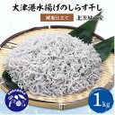 【ふるさと納税】【茨城県共通返礼品】大津港水揚げのしらす干し1kg(北茨城市産)【配送不可地域：離島・沖縄県】【1434286】