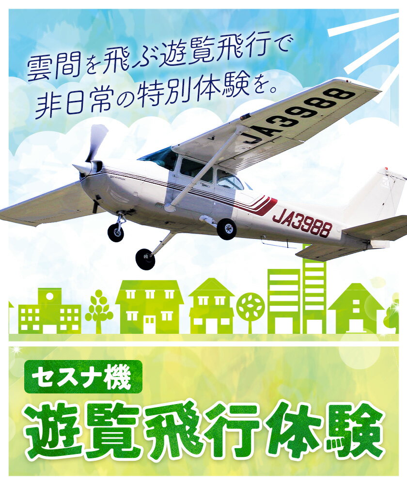 【ふるさと納税】セスナ機遊覧飛行体験 選べる ペア or 3名11コース 新中央航空株式会社《30日以内に出荷予定(土日祝除く)》茨城県 河内町 スカイスポーツ パイロット 大利根飛行場 選べる体験内容 モーターグライダー 飛行機 グライダー【配送不可地域あり】