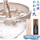 【ふるさと納税】大吟醸かわち丸 720ml 1本《30日以内に出荷予定(土日祝除く)》まちづくり河内株式会社かわち夢楽 酒 日本酒 お酒 大吟醸 地酒 茨城県 河内町