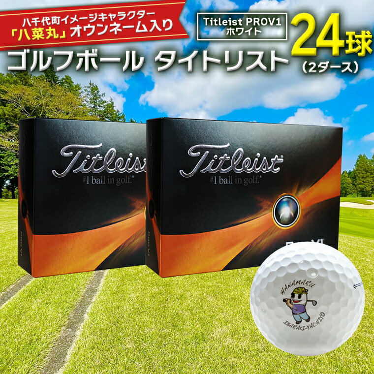 【ふるさと納税】【 2023年9月30日まで 】 ゴルフボール タイトリスト PROV1 ホワイト 2ダース （ 24球 ） 2023年モデル 八菜丸 プロV1 Titleist ゴルフ ボール 期間限定 スポーツ