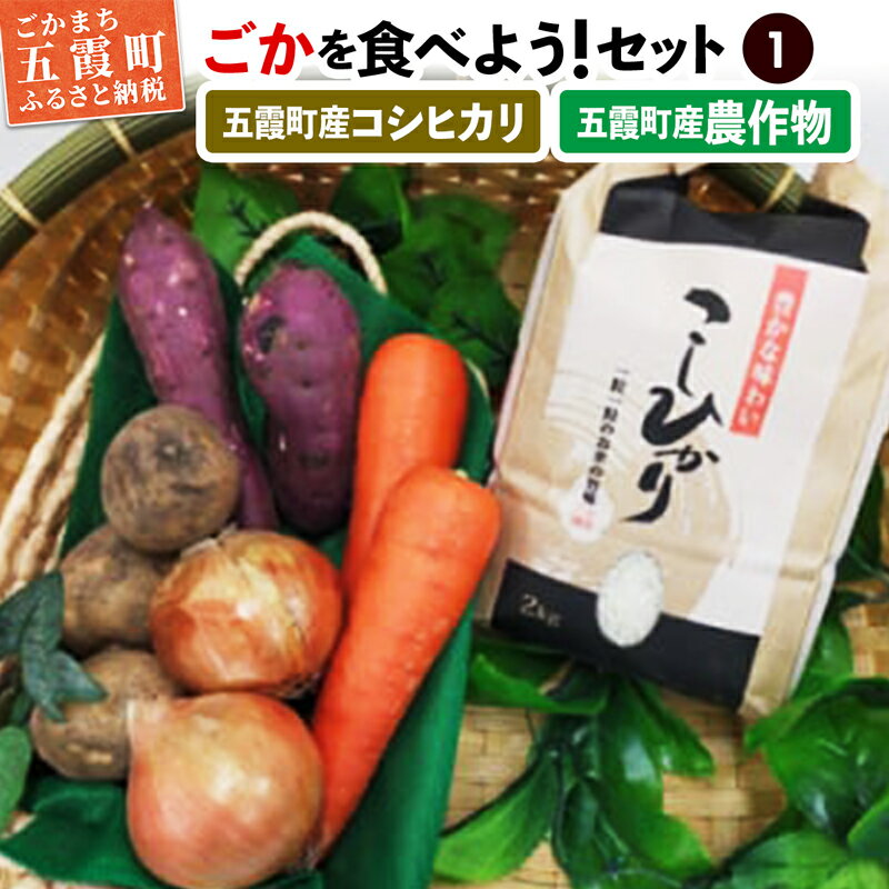 【ふるさと納税】ごかを食べよう!セット1(米・農産物)【1253454】