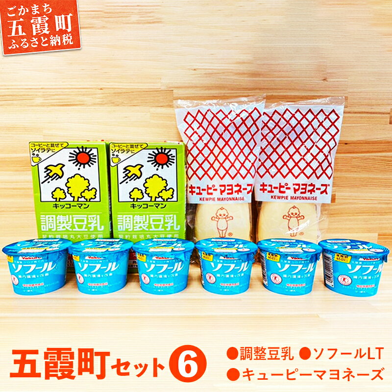 【ふるさと納税】【キッコーマンソイフーズ茨城工場・キューピー五霞工場・ヤクルト本社茨城工場】五霞町セット6／ 調味料　豆乳　茨城県【GM2022308】のサムネイル