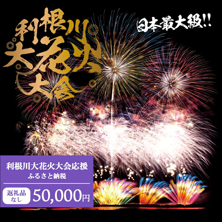 【返礼品なし】利根川大花火大会応援ふるさと納税 (50000円分) 【茨城県境町】