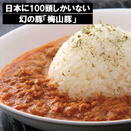 【ふるさと納税】塚原牧場 幻の豚 高級「梅山豚」 キーマカレー セット｜肉 豚肉 国産 冷凍