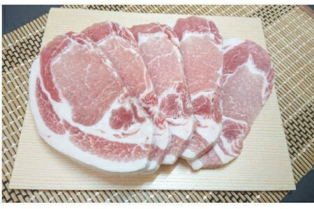 茨城県産豚肉 ロース厚切り1kg(100g×10枚)|肉 お肉 スライス 国産 1000g 500g×2パック