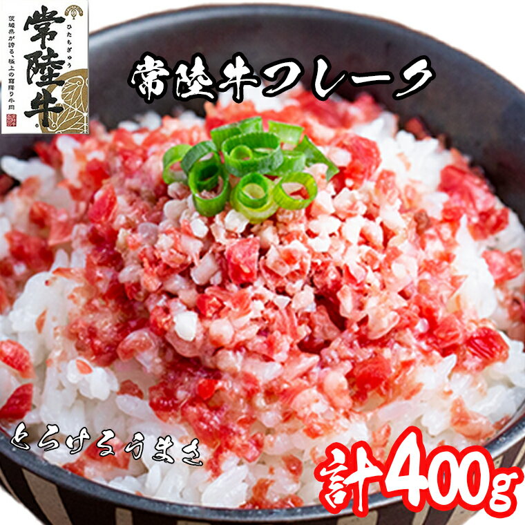 50位! 口コミ数「3件」評価「4」常陸牛 フレーク 400g（80g×5パック） ｜牛肉 常陸牛 小分け 牛フレーク ユッケ