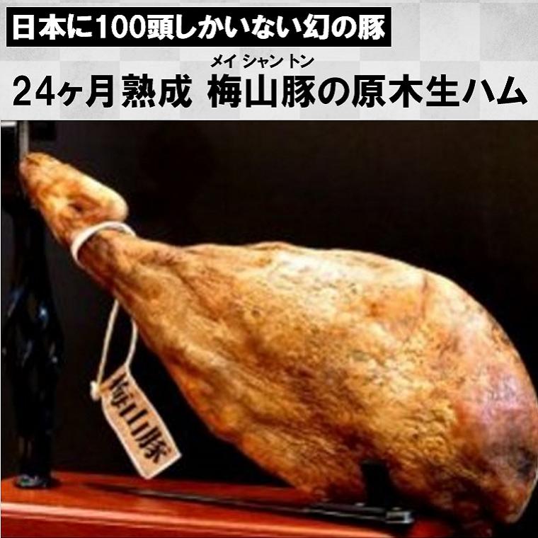 [数量限定] 塚原牧場 幻の豚 高級「梅山豚」原木 生ハム 1本 |お肉 豚肉 国産 ハム ブランド豚