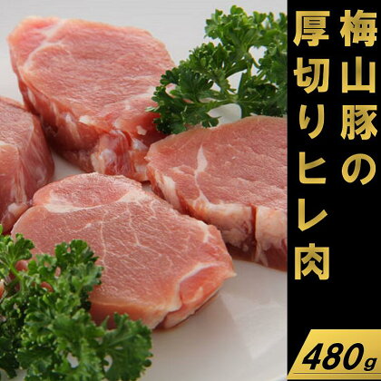 塚原牧場の幻の豚「梅山豚」厚切りヒレ肉480g（160g×3個）｜肉 豚肉 フィレ 茨城県産 国産