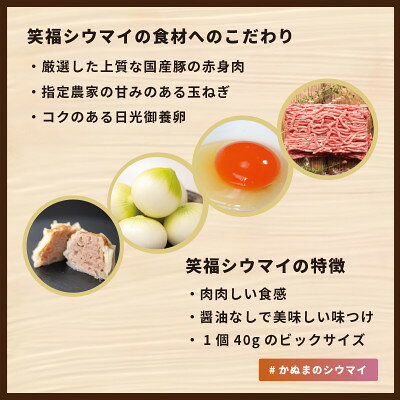 【ふるさと納税】かぬまシウマイ　笑福シウマイ20個入り(5人前)【配送不可地域：離島】【1595817】 f090000-tochigi-10000207 栃木県 サンプル画像3