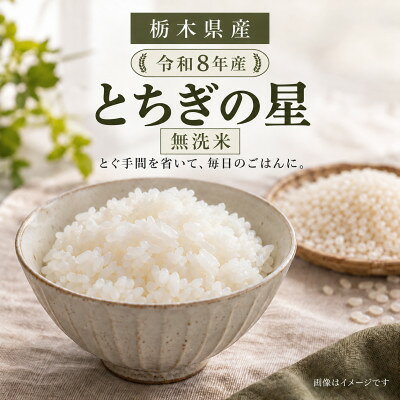 【ふるさと納税】【令和8年産】栃木県産 とちぎの星 無洗米 2kg【2000215】 f090000-tochigi-10000273 栃木県 パッケージ画像