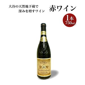 【ふるさと納税】大谷の天然地下蔵で深みを増すワイン 赤ワイン 1本【 赤ワイン お酒 ギフト 栃木県 宇都宮市 】※配送不可地域：離島