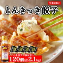 【ふるさと納税】宇都宮餃子 とんきっき 餃子120個セット(計2.1kg)+ 辛旨ラー油 1本 ※離島への配送不可