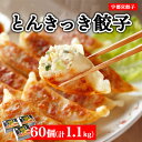 【ふるさと納税】宇都宮餃子 とんきっき 餃子60個セット(計1.1kg) ※離島への配送不可