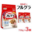 【ふるさと納税】カルビー フルグラ 750g 3個【 シリアル フルーツグラノーラ 朝食 朝ごはん 健康 置き換え 食物繊維 鉄分 ビタミン 減塩 栄養補助 食べ比べ 栃木県 宇都宮市 】