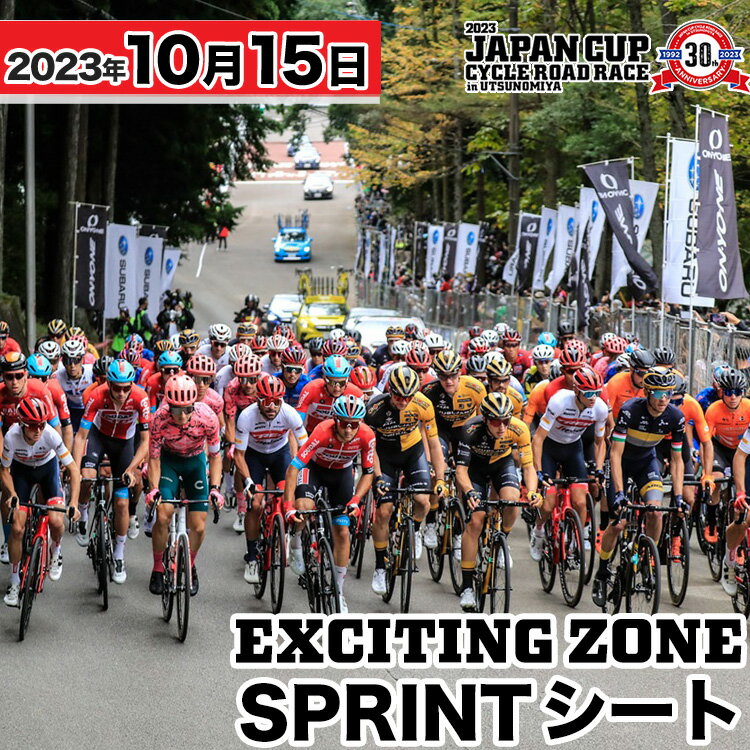 【ふるさと納税】2023 JAPAN CUP CYCLE ROAD RACE　EXCITING ZONE　SPRINTシート【10月15日開催】｜宇都宮市 JC ジャパンカップ 自転車 ロードバイク 観戦チケット スポーツ レース