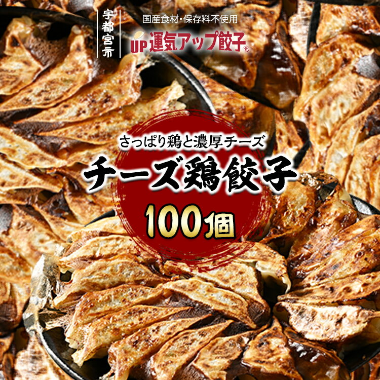 17位! 口コミ数「0件」評価「0」宇都宮餃子 チーズ鶏餃子 100個 保存料不使用【ぎょうざ ギョウザ ギョーザ 冷凍食品 冷凍餃子 惣菜 夜ご飯 おかず おつまみ 手軽 時･･･ 