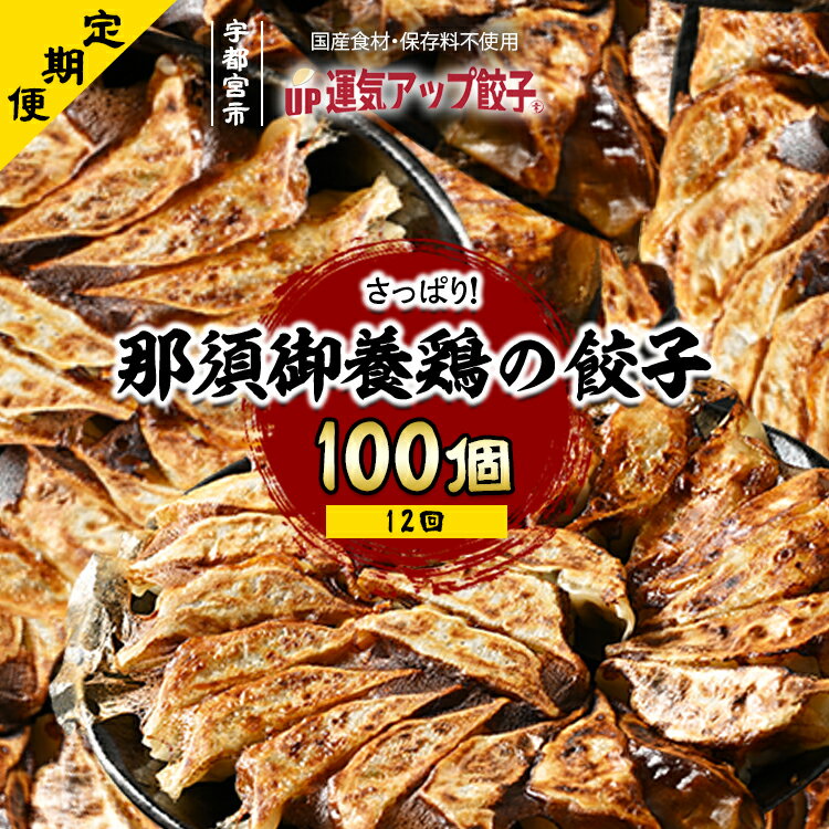 7位! 口コミ数「0件」評価「0」【定期便12回】宇都宮餃子 那須御養鶏の餃子 100個 保存料不使用【ぎょうざ ギョウザ ギョーザ 冷凍食品 冷凍餃子 惣菜 夜ご飯 おかず･･･ 