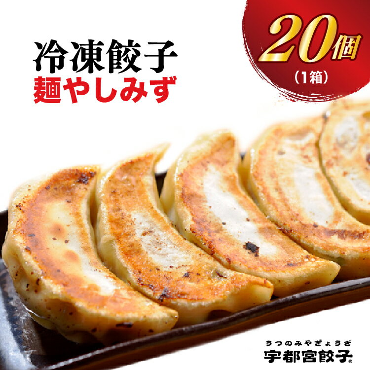 [麺やしみず]餃子 20個入り[ぎょうざ ギョウザ ギョーザ 冷凍食品 冷凍餃子 惣菜 夜ご飯 おかず おつまみ 手軽 時短 お取り寄せ グルメ 送料無料 栃木県 宇都宮市]※配送不可地域:離島