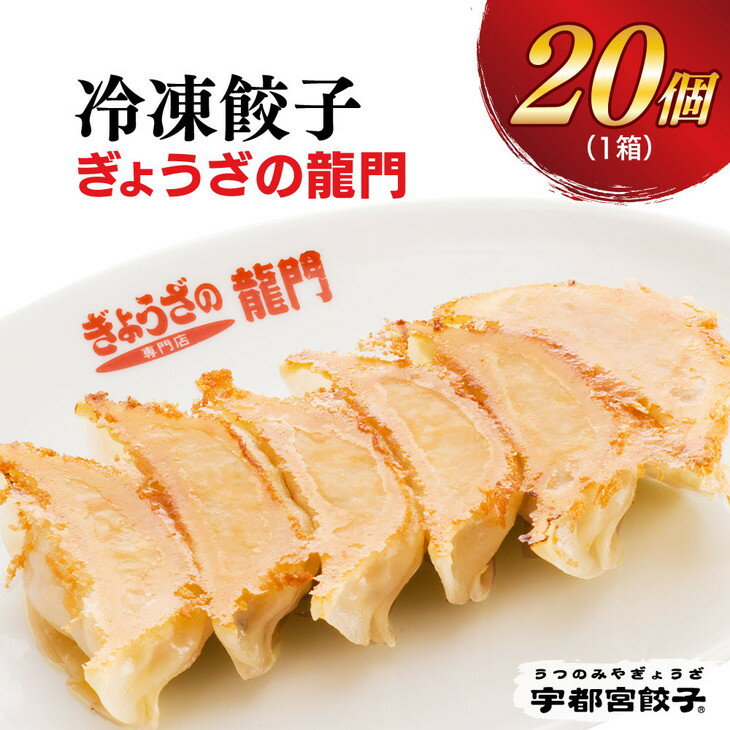 [龍門]餃子 20個入り[ぎょうざ ギョウザ ギョーザ 冷凍食品 冷凍餃子 惣菜 夜ご飯 おかず おつまみ 手軽 時短 お取り寄せ グルメ 送料無料 栃木県 宇都宮市]※配送不可地域:離島