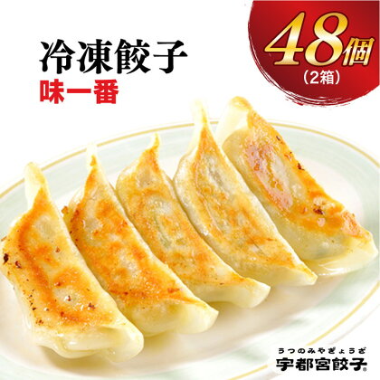 【味一番】餃子 24個入り×2箱【ぎょうざ ギョウザ ギョーザ 冷凍食品 冷凍餃子 惣菜 夜ご飯 おかず おつまみ 手軽 時短 お取り寄せ グルメ 送料無料 栃木県 宇都宮市】※配送不可地域：離島