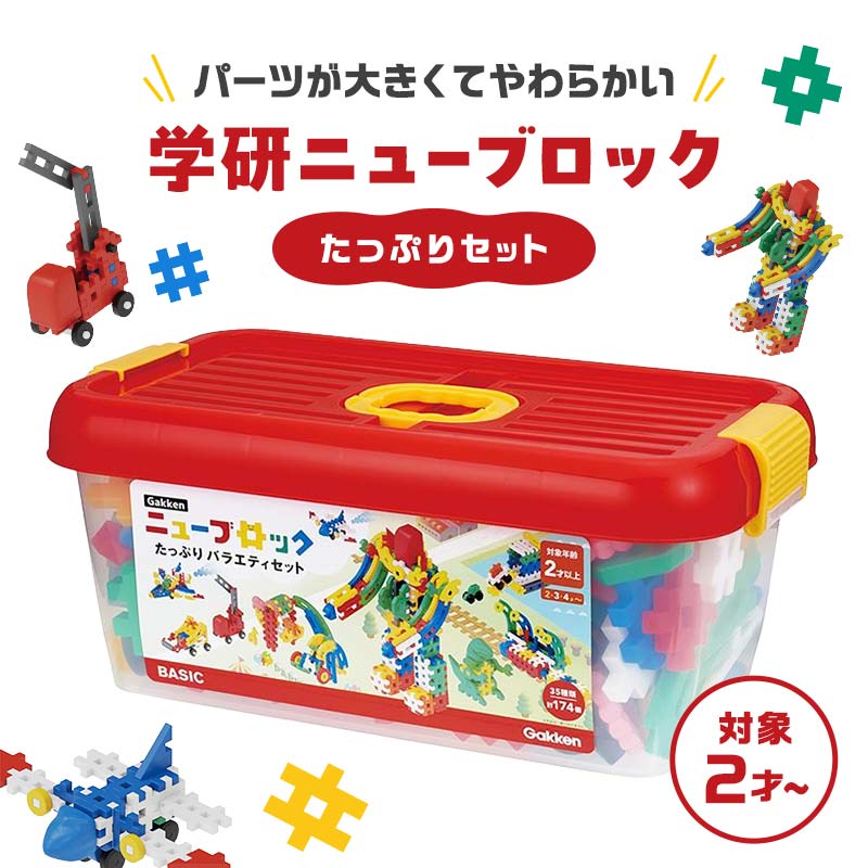 【ふるさと納税】学研ニューブロックたっぷりバラエティセット【 おもちゃ 知育玩具 栃木県 足利市 】 F7Z-1305