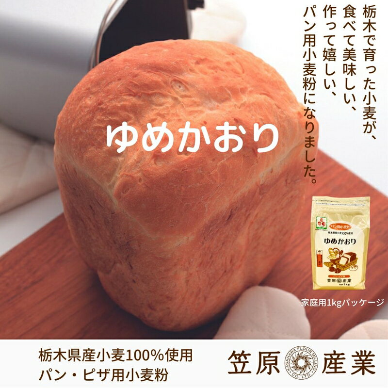 【ふるさと納税】【栃木県産小麦】ゆめかおり1 kg×15個【強力小麦 パン用強力粉 パン用粉 小麦粉 パン作り 食パン ホームベーカリー パン材料 パン 小麦 こむぎこ 麦 粉 ぱん メリケン粉 栃木県 足利市 】