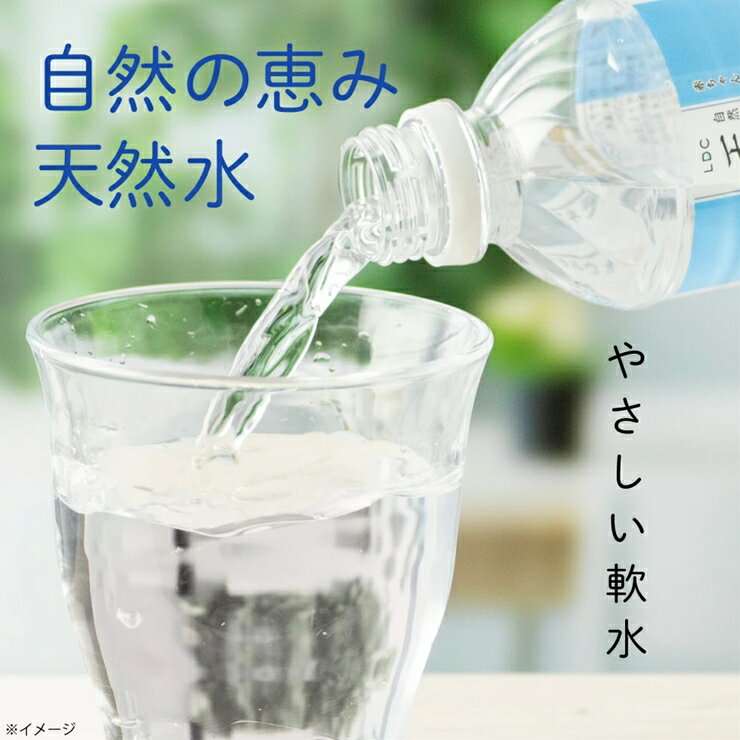 【ふるさと納税】LDC自然の恵み天然水500ml×24本　さわやかな飲み心地のやさしい軟水【ミネラルウォーター 防災 防災食 防災グッズ LDC自然の恵み天然水 さわやかな飲み心地 やさしい軟水 飲料水 粉ミルク 栃木県 足利市 】