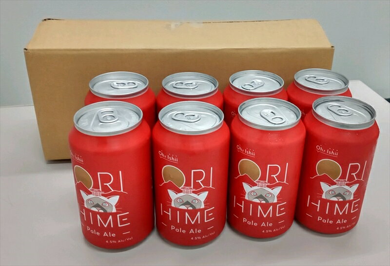 足利発のCraft Beer 「ORIHIME Pale Ale」355ml缶　8本セット