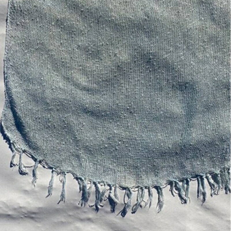 【ふるさと納税】藍染めストール(透け感のあるレーヨンメッシュ)【 ストール ファッション 栃木県 足利市 】 F7Z-1302