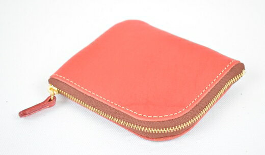 【ふるさと納税】財布 minca/Lzip　wallet　small　02/RED